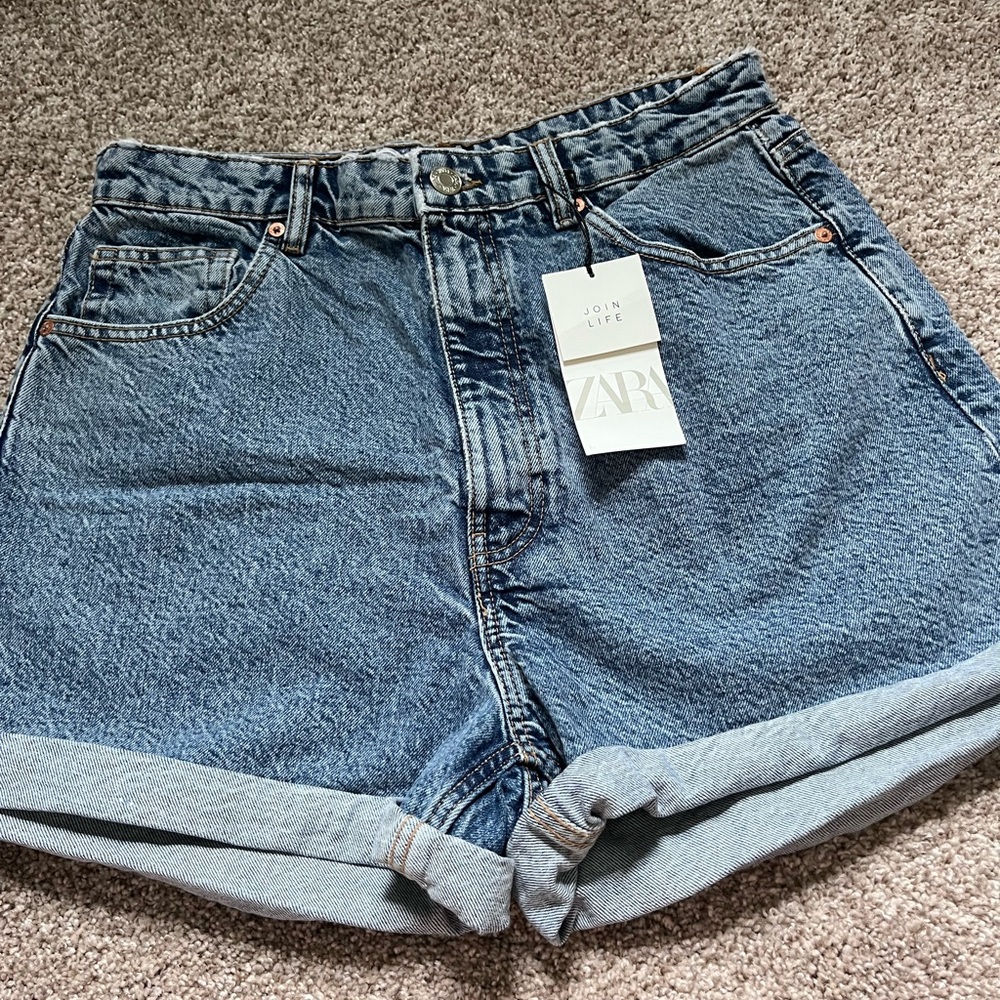 Zara Denim Mom Shorts